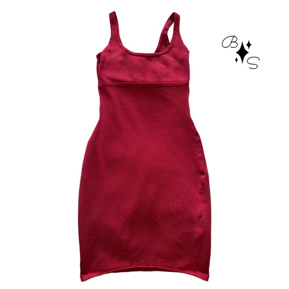 GUESS Red Rib-Knit BodyCon Mini Dress | Size: X-Small - Picture 1 of 3